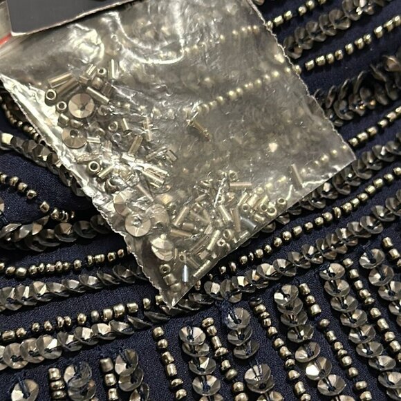 Adrianna Papell Sequin Dress with Tie Back - Size US 4 / EU 36, New with Tags - Picture 7 of 9